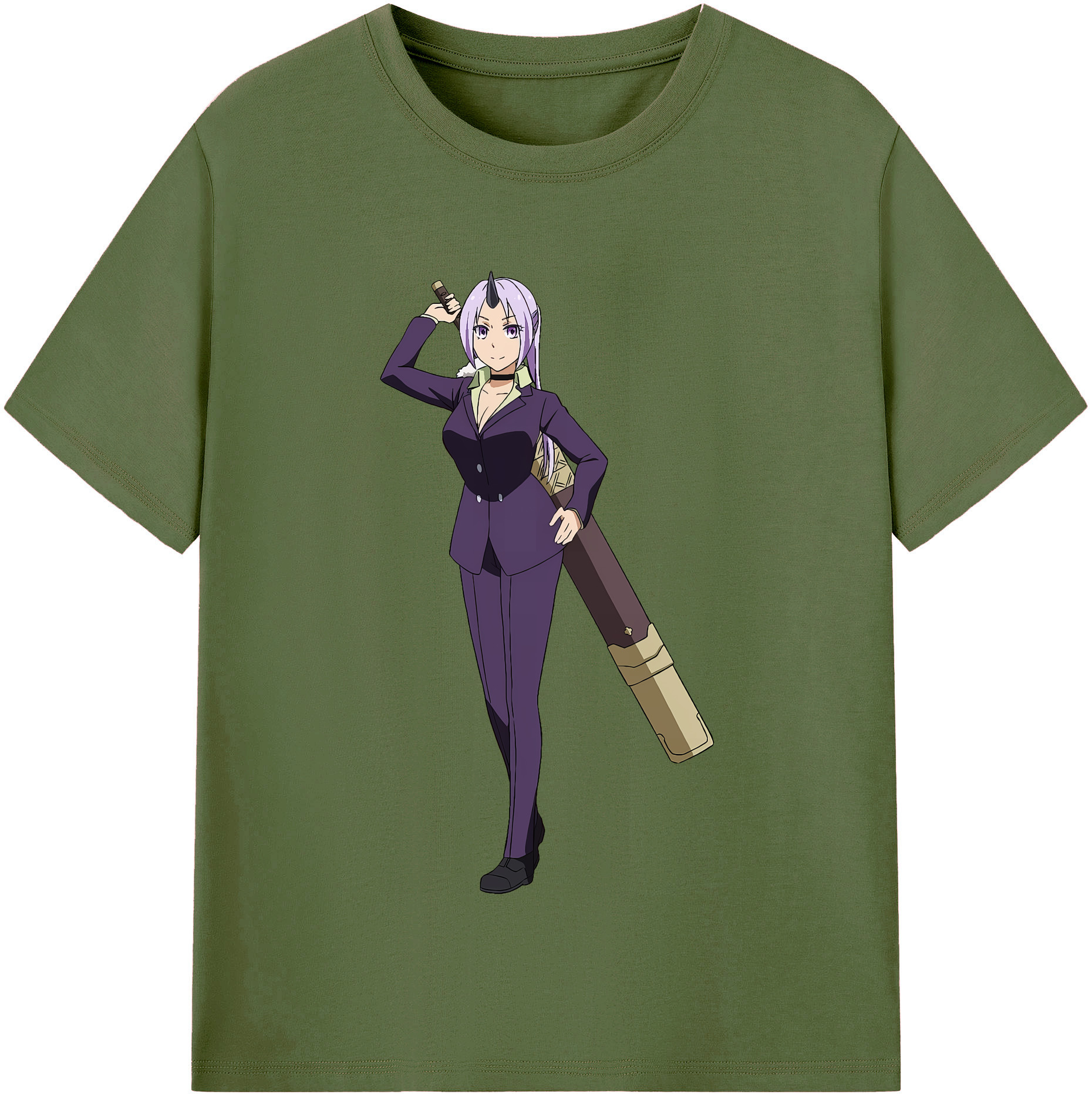 （画像用） 転スラ Regarding Reincarnated to Slime 綿100％半袖Tシャツ（フロントプリント）